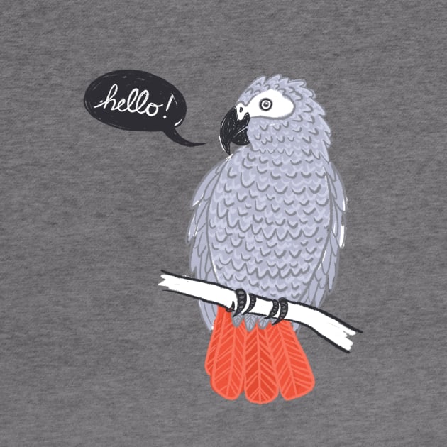 African Grey by IllustratedActivist